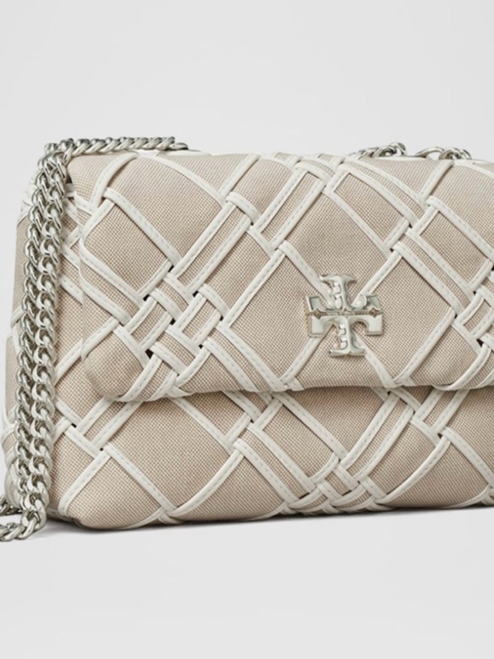 Tory Burch Kira Woven Canvas Convertible Shoulder Crossbody Bag. NWT $699 - Picture 6 of 12